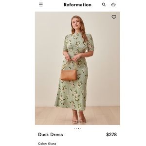Reformation Dusk Dress - Size 6